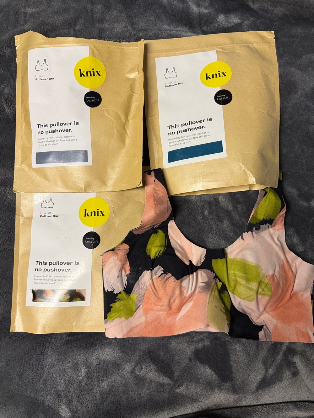 3 knix Pullover Bras XS